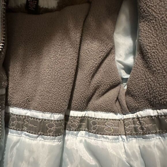 NWOT Jessica Simpson Baby Blue Pufder Jacket w/ Fauk Fur Hood Size 3T - Picture 11 of 13